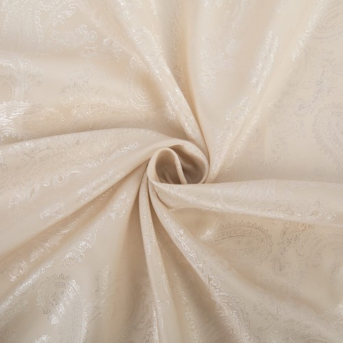 Ткань подкладочная "Gamma"   Taffeta с рисунком   JTR   52\% полиэстер, 48\% вискоза   145 см ± 2 см №150 кремовый (растительный орнамент)