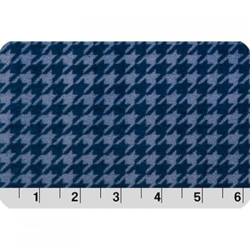"PEPPY"   Плюш   HOUNDSTOOTH   ФАСОВКА   48 x 48 см  440 г/кв.м  100\% полиэстер   СК/Распродажа NAVY/SKY