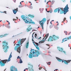 Ткань "PEPPY"   Ткань муслиновая   ФАСОВКА   EMBRACE   100\% хлопок   100 х  125 см  Shannon Fabrics mariposa multi