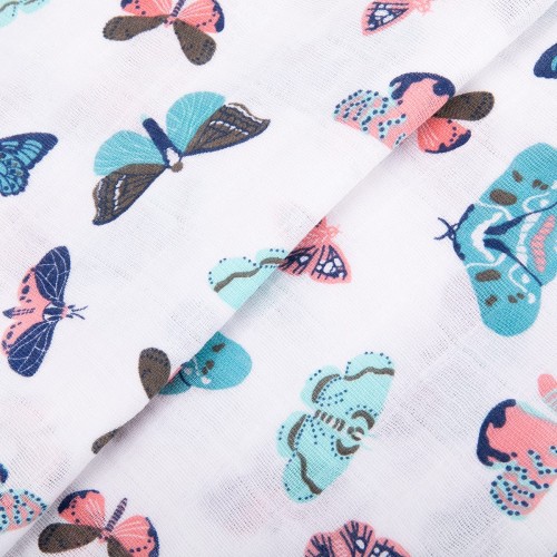 Ткань "PEPPY"   Ткань муслиновая   ФАСОВКА   EMBRACE   100\% хлопок   100 х  125 см  Shannon Fabrics mariposa multi