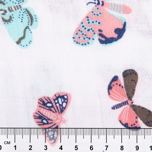 Ткань "PEPPY"   Ткань муслиновая   ФАСОВКА   EMBRACE   100\% хлопок   100 х  125 см  Shannon Fabrics mariposa multi