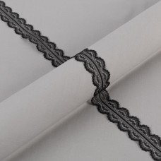 Кружево "BLITZ"   25 мм  LCE-05   на бобине   25 м  ±0.5   Китай 325 черный