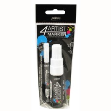 "PEBEO"   Набор маркеров художественных 4Artist Marker на масляной основе   2 мм, 8 мм   2 шт.  перо круглое/скошенное 580894 белый