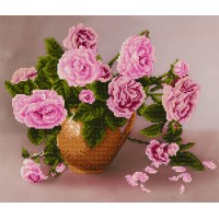 Кристальная (алмазная) мозаика  "ФРЕЯ" ALVR-17 055   "Розы" 35 х 30 см