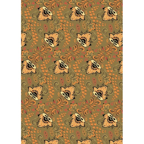 Ткань для пэчворка PEPPY   РУССКИЕ ТРАДИЦИИ   ФАСОВКА   50 x 55 см  110 г/кв.м ± 5   100\% хлопок РТ-13 зеленый