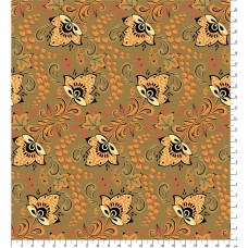 Ткань для пэчворка PEPPY   РУССКИЕ ТРАДИЦИИ   ФАСОВКА   50 x 55 см  110 г/кв.м ± 5   100\% хлопок РТ-13 зеленый
