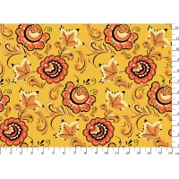 Ткань для пэчворка PEPPY   РУССКИЕ ТРАДИЦИИ   ФАСОВКА   50 x 55 см  110 г/кв.м ± 5   100\% хлопок РТ-14 желтый