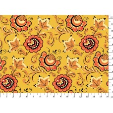 Ткань для пэчворка PEPPY   РУССКИЕ ТРАДИЦИИ   ФАСОВКА   50 x 55 см  110 г/кв.м ± 5   100\% хлопок РТ-14 желтый