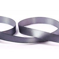 Лента атласная 12 мм ( 1/2 ")  "Gamma"   33 м ± 2 м №126 серый