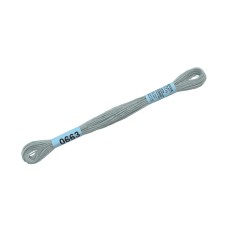 Нитки для вышивания "Gamma"    мулине  ( 0207-0819 )  100\% хлопок   24 x  8 м №0663 серый