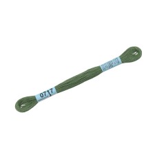 Нитки для вышивания "Gamma"    мулине  ( 0207-0819 )  100\% хлопок   24 x  8 м №0717 гороховый