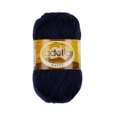 Пряжа ADELIA "KATTY"   100\% шерсть   10 шт. х  50 г  150 м ± 10 м №18 т.джинсовый