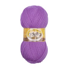 Пряжа ADELIA "LEDA"   99\% акрил, 1\% люрекс   5 шт. х  100 г  340 м ± 8 м №205 сиреневый