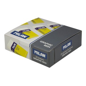 "Milan"   Ластик Graphic 6024 с карт. держателем   5х2.3х0.9 см  24 шт. CPM6024