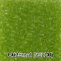 Бисер Чехия GAMMA круглый 3 10/0 2.3 мм 10 х 5 г 1-й сорт C636mat салатовый мат. ( 50220 )