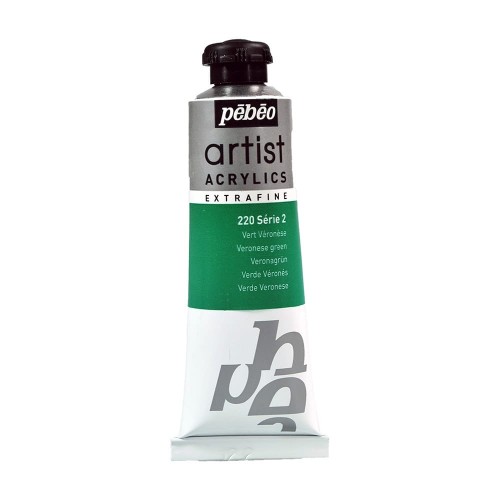 Краска акриловая "PEBEO"   Artist Acrylics extra fine №2   37 мл 907-220 зеленый Веронезе