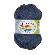 Пряжа ALPINA "NORI"   56\% акрил, 44\% хлопок   10 шт. х  50 г  100 м ± 5 м  СК/Распродажа №13 т.синий