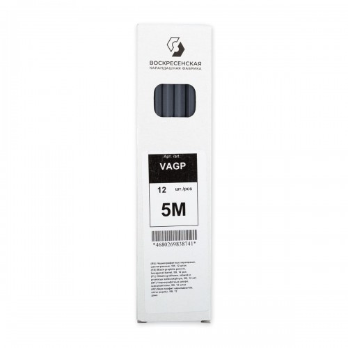 "VISTA-ARTISTA"   VAGP   Чернографитный карандаш   заточенный   5М (5B)   12 шт. 5B .