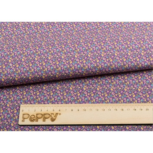 Ткань для пэчворка PEPPY   НЕЖНАЯ ИСТОРИЯ   ФАСОВКА   50 x 55 см  146 г/кв.м ± 5   100\% хлопок НИ-18 фиолетовый