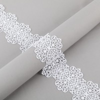 Гипюр "Gamma"   82 мм  GGM-8201   в пакете   10 м ± 0.2   Турция белый
