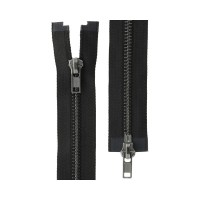 Молния Металл оксид (черный никель) ZIP 5B-2   двухзамковая   80 см Тип 5   10 шт  разъёмная   "Gamma"  ЧЕРНЫЙ №310