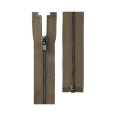 Молния Металл оксид (черный никель) ZIP 3B   однозамковая   50 см Тип 3   10 шт  разъёмная   "Gamma" №287 серо-коричневый