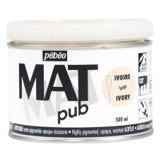 Краска акриловая "PEBEO"   экстра матовая Mat Pub №1   500 мл 257001 бежевый
