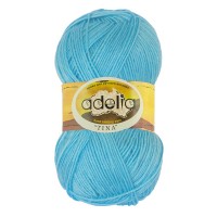 Пряжа ADELIA "TINA"   100\% акрил   5 шт. х  100 г  308 м ± 10 м №049 св.бирюза