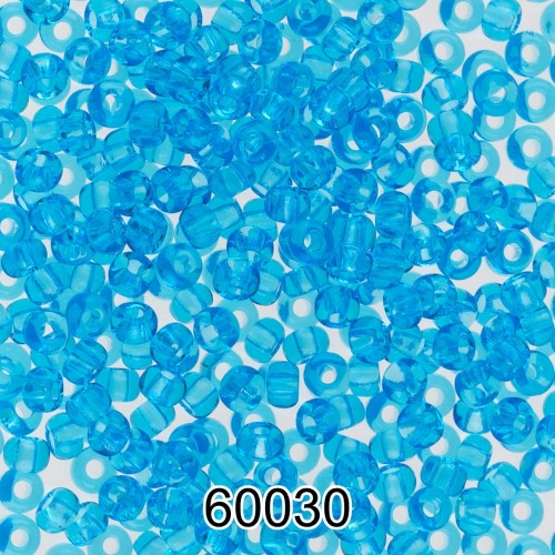 Бисер Чехия круглый 2   10/0   2.3 мм  500 г 60030(Ф178) голубой
