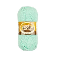Пряжа ADELIA "KISS"   100\% полиэстер   10 шт. х  50 г  145 м ± 7 м №10 св.мятный