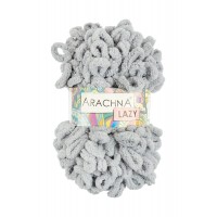 Пряжа ARACHNA "LAZY"   100\% микрополиэстер   5 шт. х  100 г  8.5 м ± 0.2 м №02 св.серый