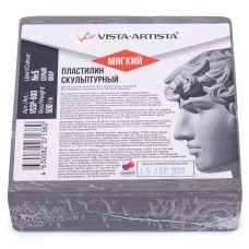 "VISTA-ARTISTA"   СКУЛЬПТАЛИН   VSSP-500   Studio   0.5 кг №5 серый мягкий