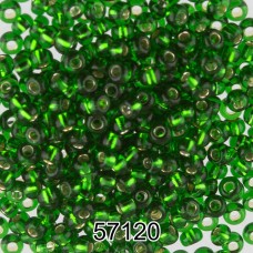 Бисер Чехия круглый 5   10/0   2.3 мм  500 г 57120 (Ф162) зеленый