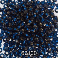 Бисер Чехия круглый 5   10/0   2.3 мм  500 г 67100 (Ф165) т.голубой