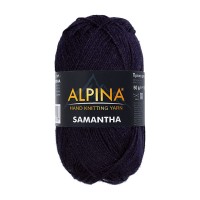 Пряжа ALPINA "SAMANTHA"   75\% вискоза, 25\% полиэстер   10 шт. х  50 г  160 м ± 10 м №07 т.синий