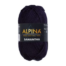 Пряжа ALPINA "SAMANTHA"   75\% вискоза, 25\% полиэстер   10 шт. х  50 г  160 м ± 10 м №07 т.синий