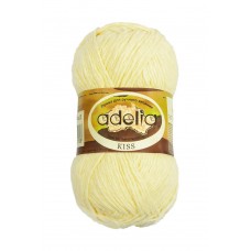 Пряжа ADELIA "KISS"   100\% полиэстер   10 шт. х  50 г  145 м ± 7 м №23 желтый