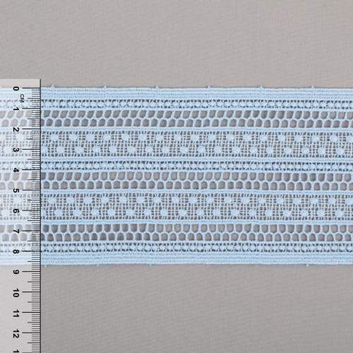 Гипюр "Gamma"   87 мм  GGM-8701   в пакете   10 м ± 0.2   Турция GP011B голубой