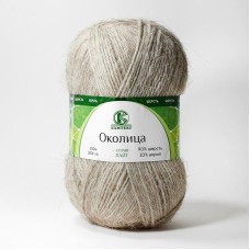Пряжа Камтекс КТ "Околица"   90\% шерсть, 10\% акрил   5 шт. х  100 г  250 м 168 серый св.