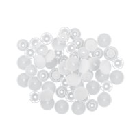 Кнопка "Micron"   POM-12   Кнопки пластиковые   пластик  d 12 мм  15 шт. № 001 белый
