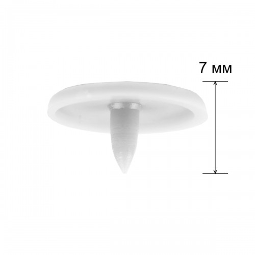 Кнопка "Micron"   POM-12   Кнопки пластиковые   пластик  d 12 мм  15 шт. № 001 белый