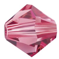 Бусина Чехия "PRECIOSA"   бусины   451-69-302   цветн.   3.6 х 4 мм  24 шт яр.розовый (ind.pink 70040)