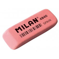 "Milan"   Ластик 4840 скошенный   5.2х1.9х0.8 см  40 шт. CNM4840 розовый