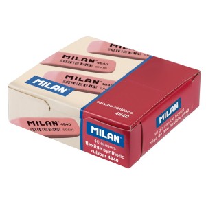 "Milan"   Ластик 4840 скошенный   5.2х1.9х0.8 см  40 шт. CNM4840 розовый