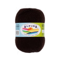 Пряжа ALPINA "WHITE RABBIT"   55\% пух кролика, 45\% нейлон   10 шт. х  50 г  300 м ± 15 м №250 коричневый