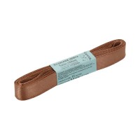 Лента атласная 12 мм ( 1/2 ")  "Gamma"   AL-12P   ФАСОВКА   10 x  5.4 м №031 т-коричневый