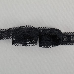 Гипюр "Gamma"   24 мм  GGM-2402   в рулоне   10 м ± 0.2 GP002BL черный