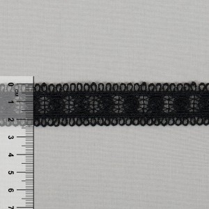 Гипюр "Gamma"   24 мм  GGM-2402   в рулоне   10 м ± 0.2 GP002BL черный
