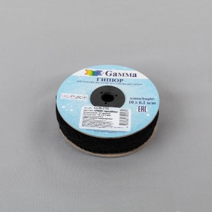 Гипюр "Gamma"   27 мм  GGM-2702   в рулоне   10 м ± 0.2 GP002BL черный