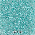 Бисер Чехия круглый 1 10/0 2.3 мм 500 г 37158 (Ф038) бирюзовый